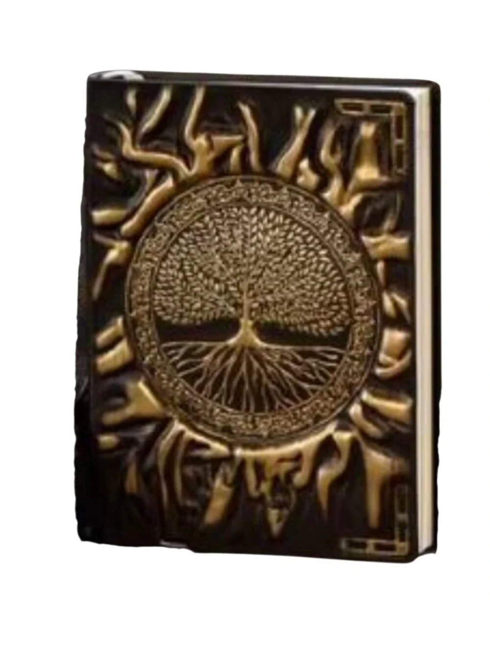 Small 3D Gold Tone Tree of Life Journal Notebook